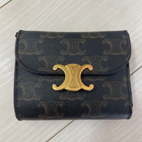 セリーヌ CELINE 三つ折財布 トリオンフ