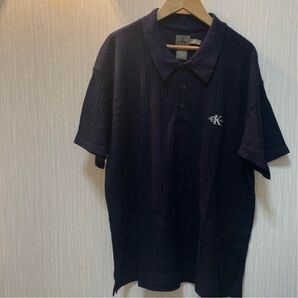 Calvin Klein ネイビーサマーニット メンズ M