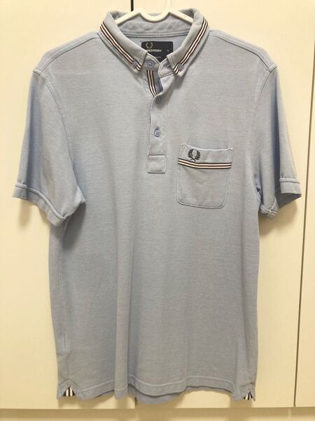FRED PERRY フレッドペリー 半袖ポロシャツ M 水色