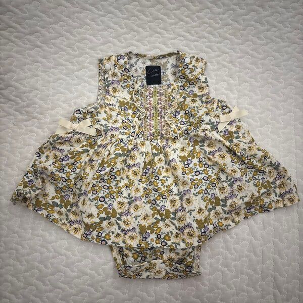ロンパース 70 女の子 花柄 コトコット 寶屋