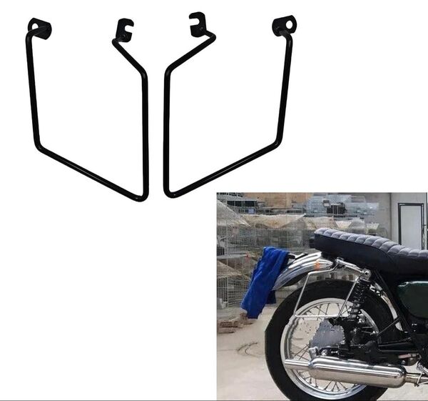 汎用 互換品 カワサキ W400 W650 W800 サドルバッグサポートブラケット サイドマウントトランクバッグホルダー
