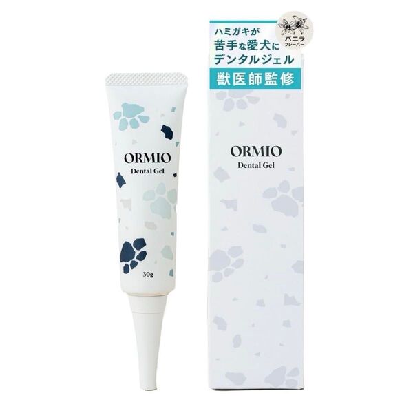 ORMIO デンタルジェル 犬 犬用 歯磨きジェル 口腔ケア 歯磨き 歯磨き粉 デンタルケア 歯石取り 口臭ケア 30g