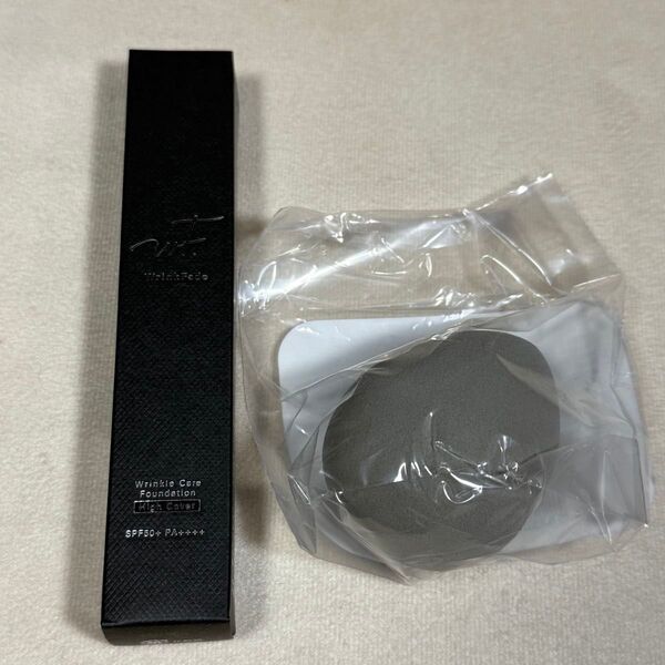 リンクフェード 薬用 ハイカバー ファンデーション 20g ナチュラルベージュ 化粧下地 BBクリーム スポンジ付き