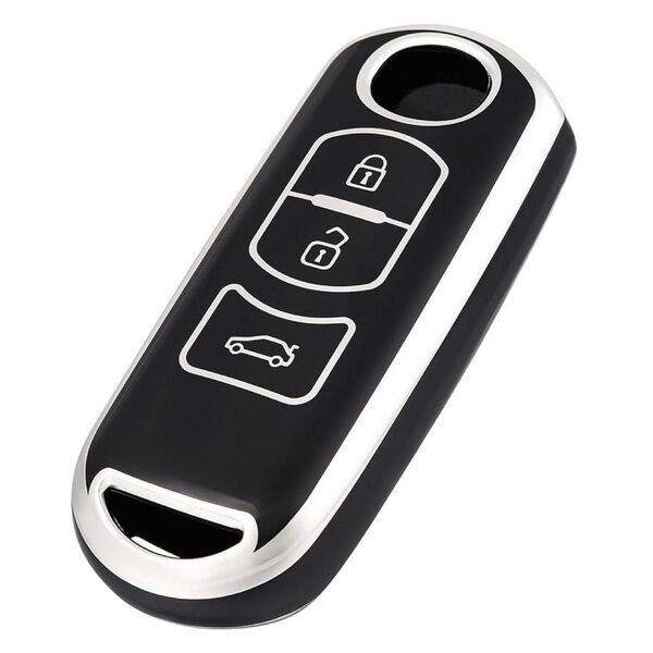 マツダ スマートキー ケース カバー TPU素材 3ボタン Atenza CX-4 CX-5 Axela CX-7 DJデミオ