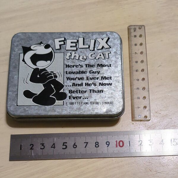 FELIX the CAT ブリキ缶 1986年 ヴィンテージ 当時物 昭和レトロ