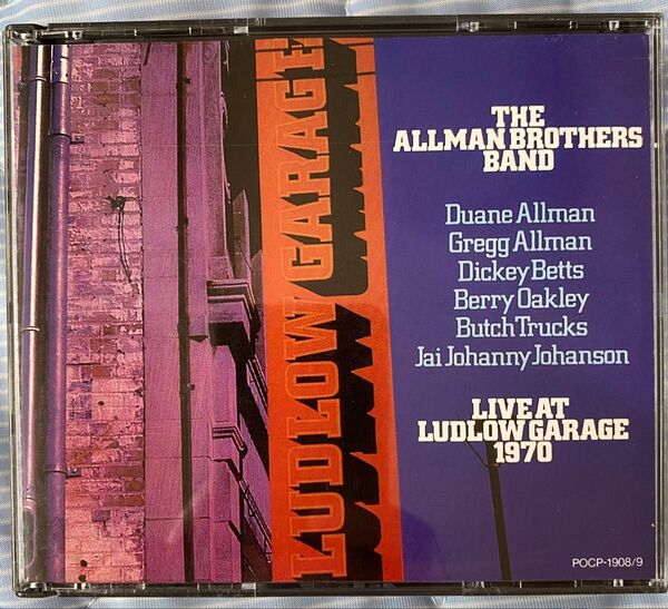 THE ALLMAN BROTHERS BAND LIVE AT LUDLOW GARAGE CD