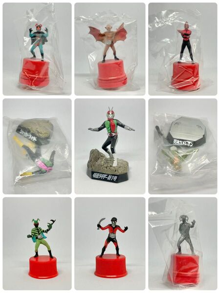 仮面ライダー フィギュア 11点セット 怪人名鑑 ボトルキャップスタンプ HG