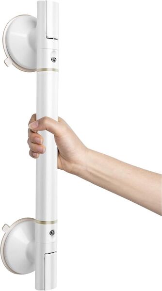 浴槽手すり 介護用 吸盤 46cm 風呂 トイレ手すり 強力吸着 立ち上がり補助