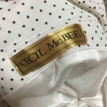 セシルマクビーCECIL McBEE オフショルダー ドット柄ミニワンピース ハイウエスト 春夏_画像3