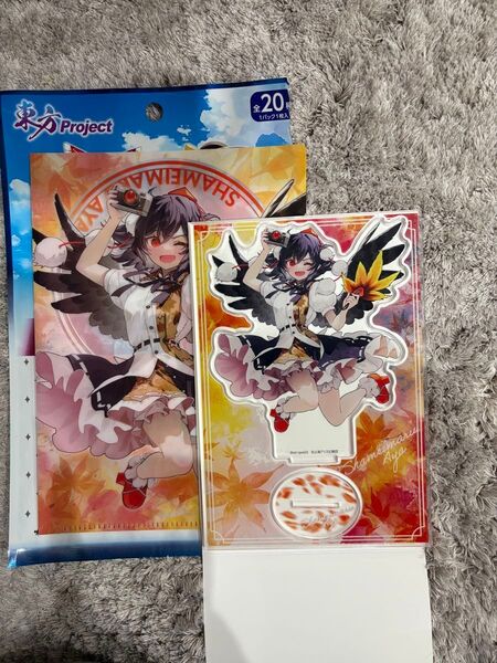 東方Project 射命丸文 アクリルスタンド A5クリアファイル ダイソー 百均