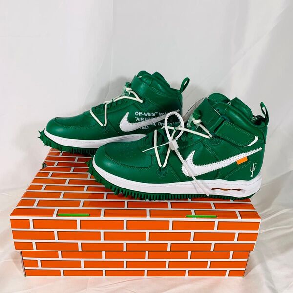 【未使用タグ付】Off-White × Nike Air Force 1 Mid SP LTHR オフホワイト スニーカー