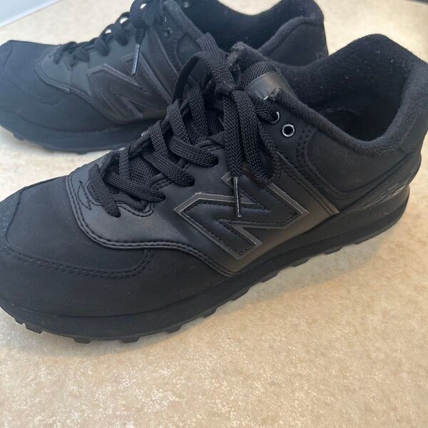 ニューバランス スニーカー 26cm マットブラック new balance 574