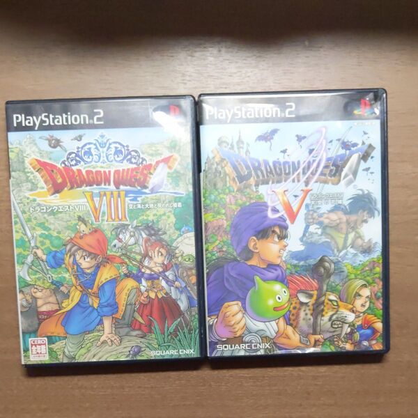 PS2 ジャンク品 ドラゴンクエストV 天空の花嫁 (DQ VIII プレミアム映像ディスク同梱)、ドラゴンクエストⅧ セット販売