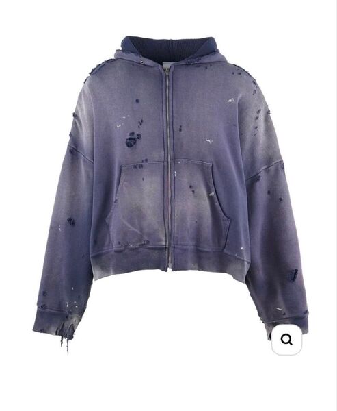 セントマイケル SAINT Mxxxxxx ZIP UP HOODIE/ネイビー ジップアップフーディー