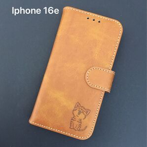 iPhone 16e 手帳型 ケース かわいい 猫柄 アイフォン16 e