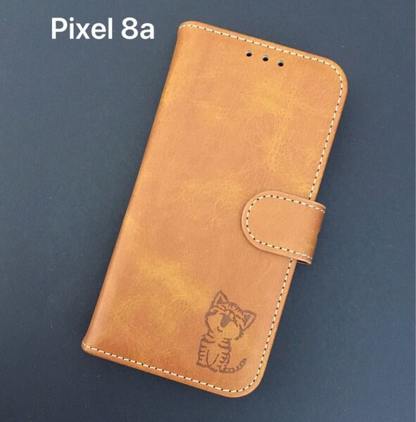 Google Pixel 8a ケース ピクセル 手帳型 かわいい 猫 猫柄