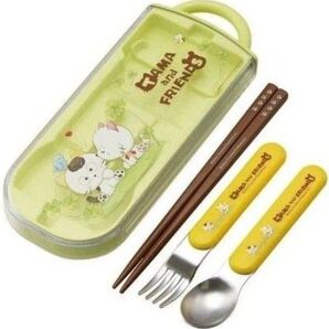 タマ&フレンズ トリオセット 箸 スプーン フォーク 名前シール入り