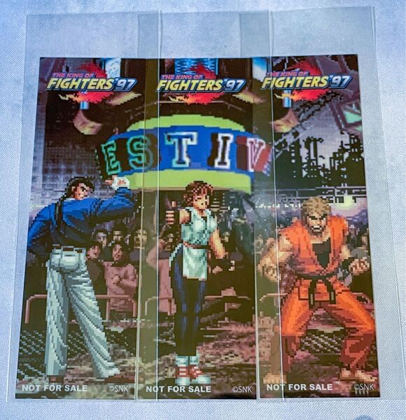 非売品 KOF97 龍虎の拳チーム しおり3枚セットSNKストア限定