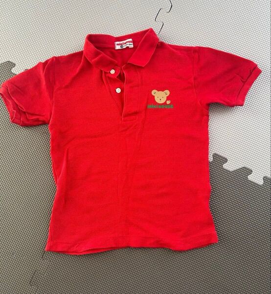 ミキハウス MIKIHOUSE 半袖ポロシャツ 赤 レッド キッズ 子供服 120