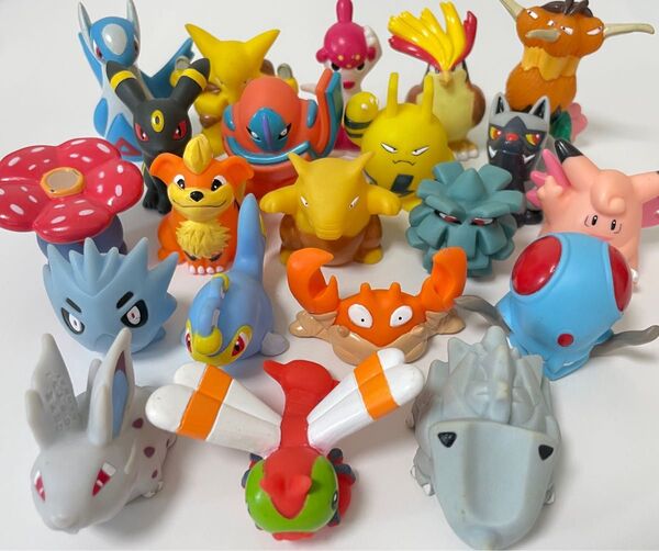 【中古品】ポケモンキッズ 指人形 初期 21体セット まとめ売り