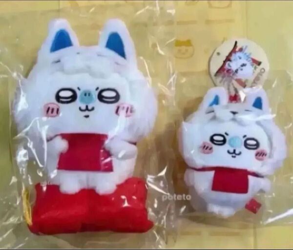 ちいかわ もぐもぐ本舗 京都 伏見稲荷店 限定稲荷なマスコット 稲荷なぬいぐるみ モモンガ 合計 2体 セット