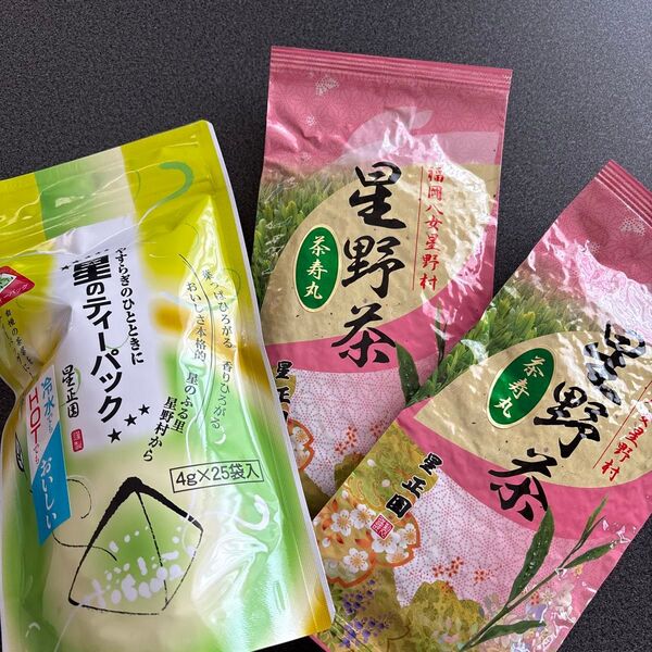 八女茶 緑茶 ティーバッグ 4g×25袋、煎茶 100g×2 セット