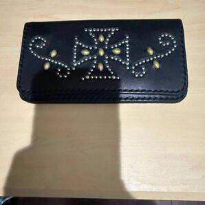 牛革 スタッズ 長財布