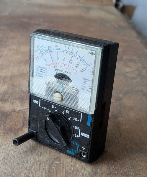 Kaise SK-2 アナログテスター カイセ 日本製 測定器 計測器 DIY 工具 VOLTMETER DC