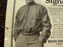 【雑誌広告】1913 Signal Shirt ビンテージ カバーオール ワーク オーバーオール 古着 アメリカ Vintage _画像3