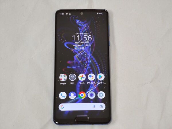 中古 SHARP AQUOS R5G 908SH SoftBank アースブルー