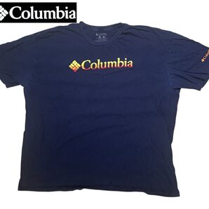 Columbia コロンビア ロゴTシャツ ネイビー メンズXXLサイズ