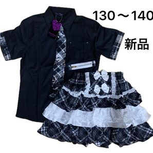 140サイズ 130サイズ ゴスロリ パンク セットアップ