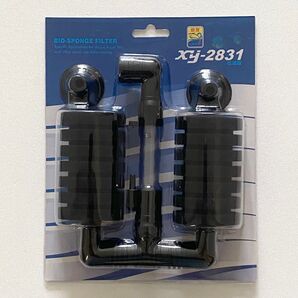 バイオ スポンジフィルター xy-2831 1個 吸盤タイプ 小型水槽用 40L