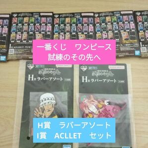 一番くじ ワンピース ONEPIECE 試練のその先へ H賞 ラバーアソート I賞 ACLLET セット