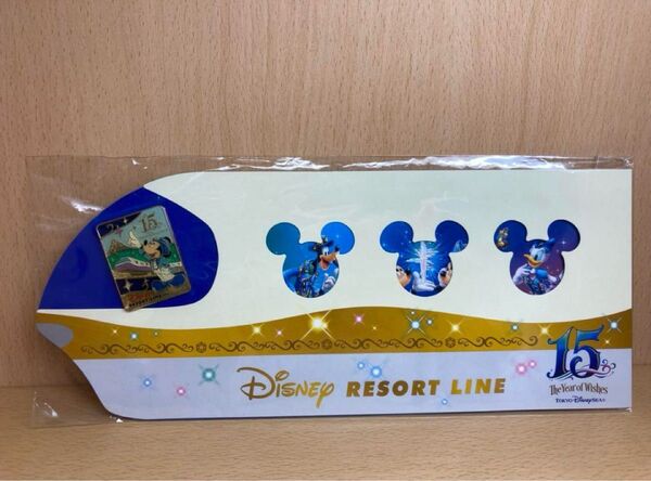 ディズニーリゾートライン ディズニーシー15周年 ピンバッジ ディズニーリゾート モノレール ディズニー ミッキー