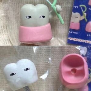 ATC 無口な歯のキャラ フィギュアコレクション2 デンタルフロス/ インプラント(ホワイトニング)歯肉が外せる!