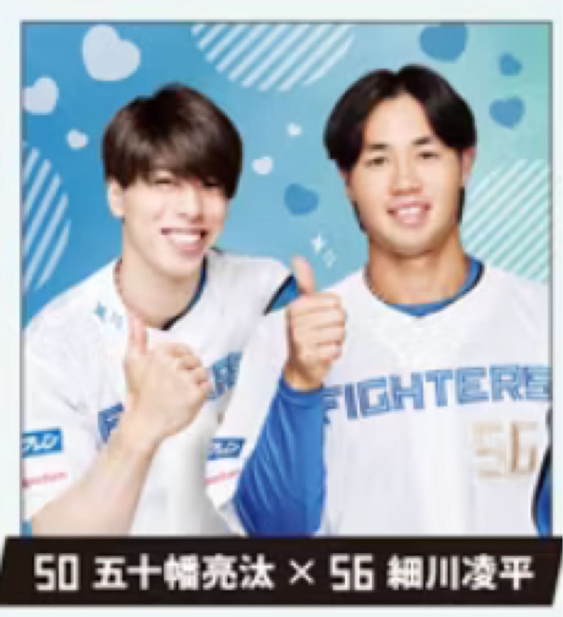 5/31エスコンFAV会員配布 ファイターズ推しペアクッション 松本