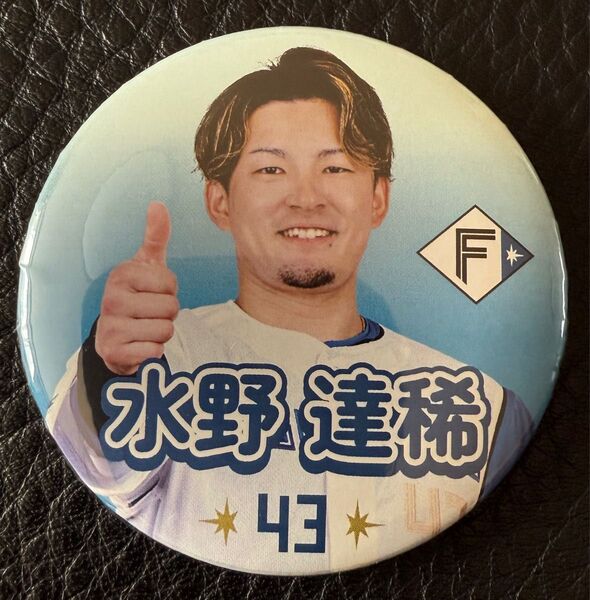 #43 水野達稀「#ファイターズいいね!」缶バッジ 【シークレット】 日本ハムファイターズ