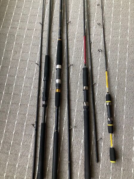 ジギングロッドセット 21ジグキャスター100mh jackall ダイワ BRSs96ml ライトショア エギングロッドなど