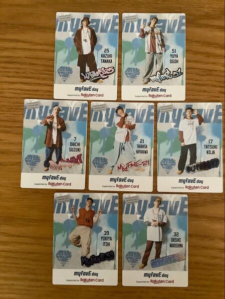 楽天イーグルス myfavEカード7種セット