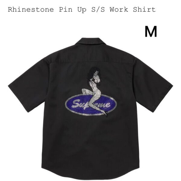 Supreme Rhinestone Pin Up S/S Work Shirt シュプリーム シャツ
