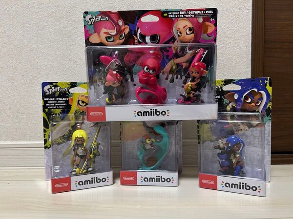 アミーボ スプラトゥーン amiiboタコ タコボーイ イエローコジャケブルー タコガール スプラトゥーンシリーズ