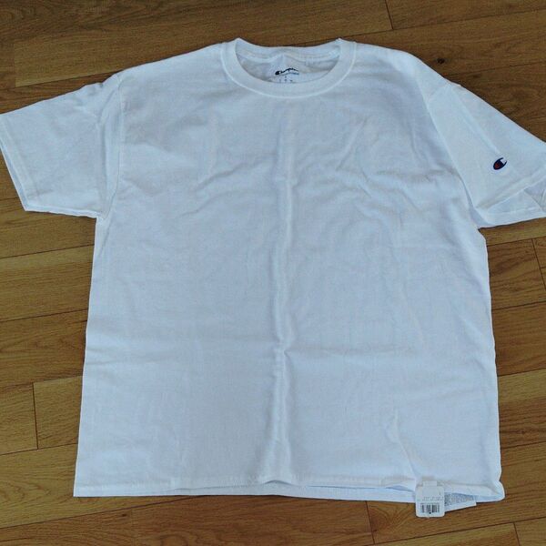 チャンピオン L 半袖 半袖Tシャツ 白 無地 ホワイト 綿100%