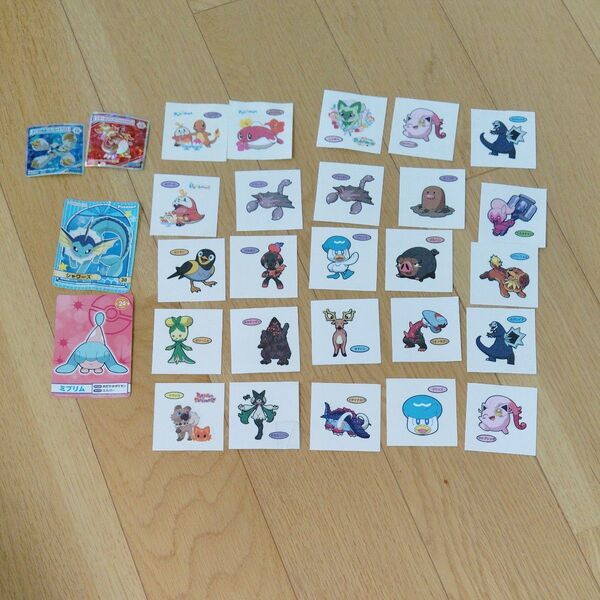 選り取り ポケモンパンシール ポケモンパン ポケモンデコキャラシール 当時もの シール ポケモン 第一パン