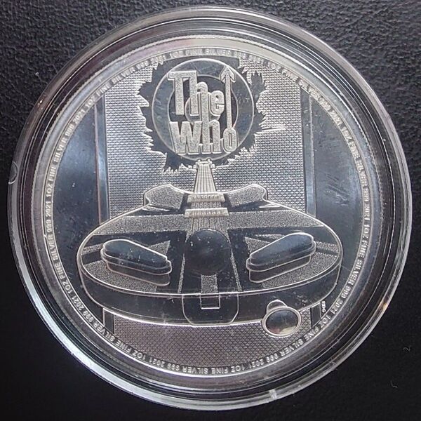 2021年 イギリス銀貨 2ポンド ミュージックレジェンド The Who ザ・フー 1オンス銀貨 silver999 純銀