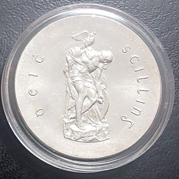 1966年 アイルランド銀貨 10シリング イースター蜂起50周年記念銀貨 SV833