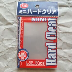 KMC カードバリアー ミニ ハードクリア 50枚入×1個【カードスリーブ】