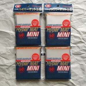 KMC カードバリアー ハイパーマットミニ クリアー 60枚入×4個【カードスリーブ】