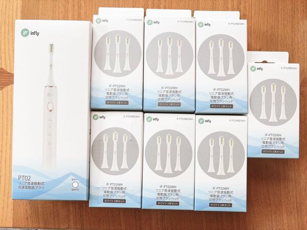 リニア 音波振動式 電動歯ブラシ 本体 交換ブラシ まとめ売り