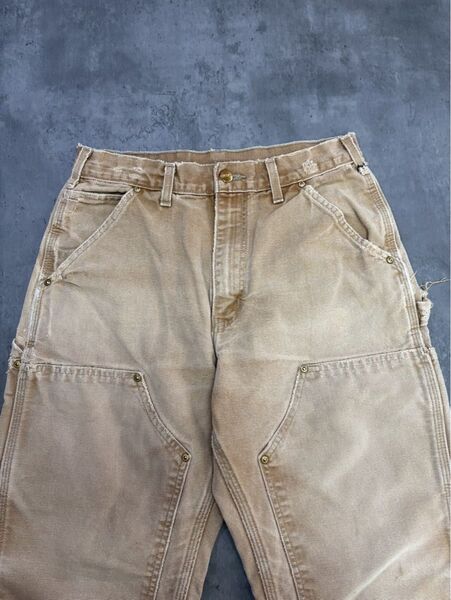 90s usa製 Carhartt ダブルニーペインターパンツ 30×32 カーハート ダブルニー ビンテージ 古着